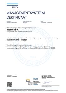 NEN 7510 gecertificeerd